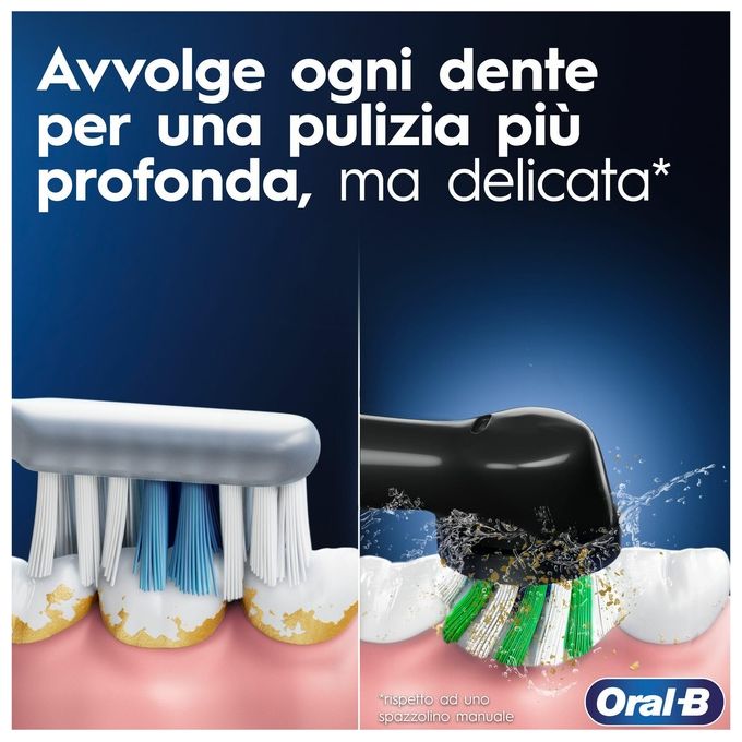 Braun Oral-B Spazzolino Elettrico Vitality Pro Duo Gift Edition Azzurro e Nero