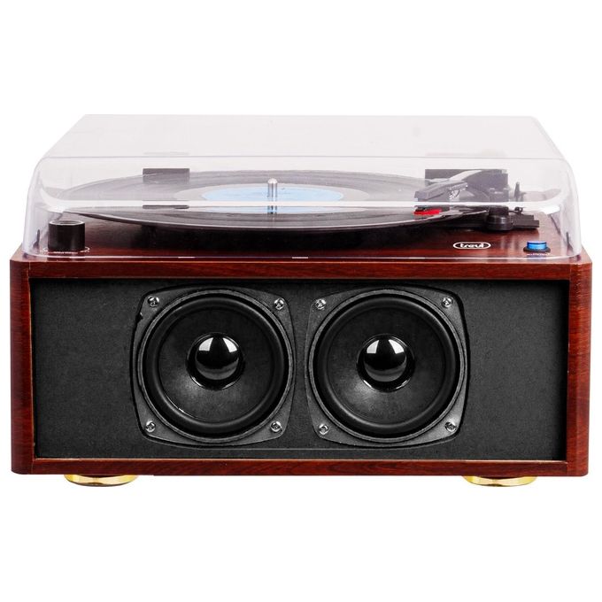 Trevi TT 1030 BT Giradischi a trasmissione diretta con 2 Velocita' per 33 45 e 78 Giri-min Potenza 30 Watt colore Legno