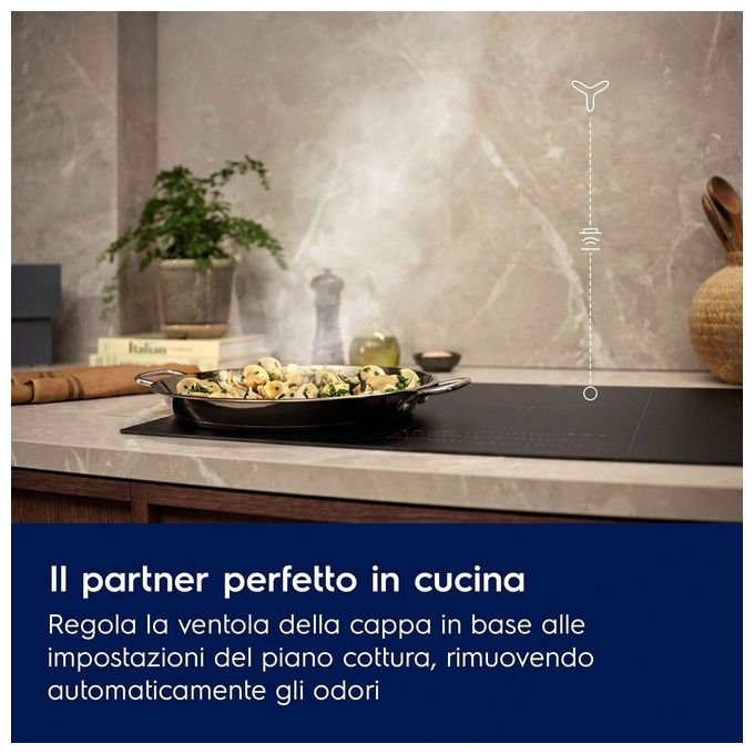 Electrolux KFTB19X Cappa a Camino Classe energetica A+ 5 Velocita' Aspirante o Filtrante SilenceTech Funzione Breeze 90 cm Inox