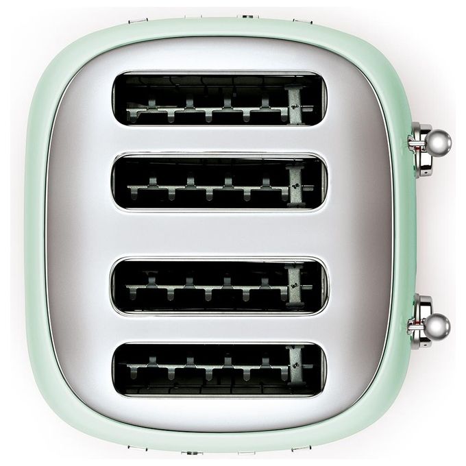 Smeg TSF03PGEU Estetica 50's Style Tostapane 4 Fette 6 Livelli di Doratura Verde Pastello