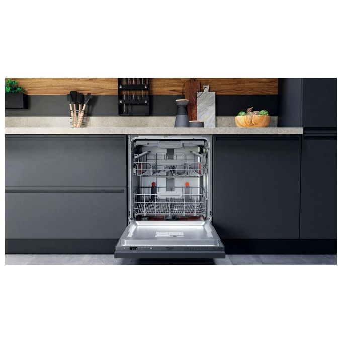 Hotpoint HIS 7030 WEL Lavastoviglie da Incasso a Scomparsa Totale 14 Coperti Classe energetica D 7 programmi Terzo cesto 59.8 cm inox
