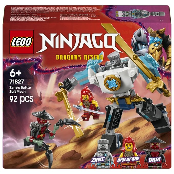 LEGO Kit Costruzione Mech di Battaglia Zane Ninjago 71827 Blocchi Costruibili Avventura Creativa
