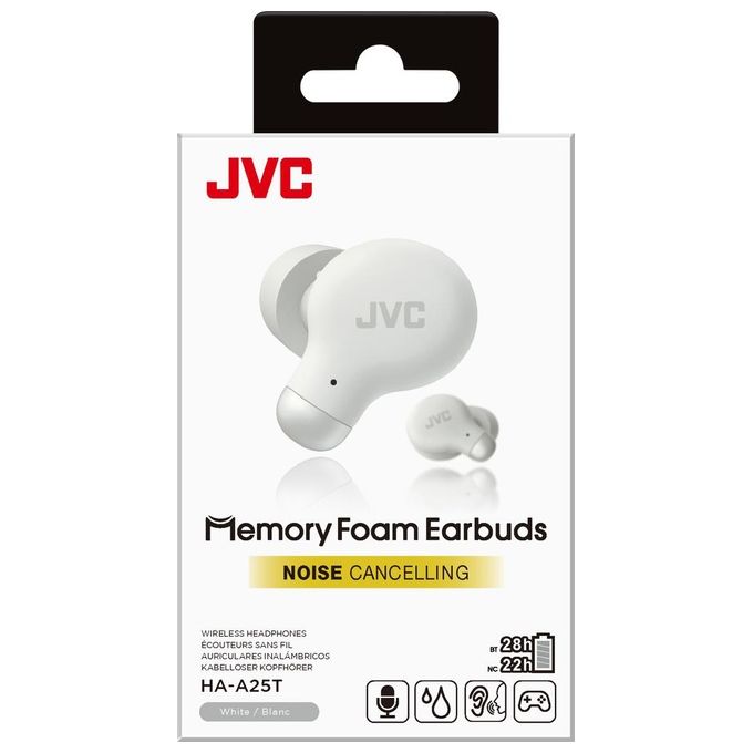 JVC HA-A25T Auricolare True Wireless Stereo (TWS) In-ear Musica e Chiamate Bluetooth Bianco