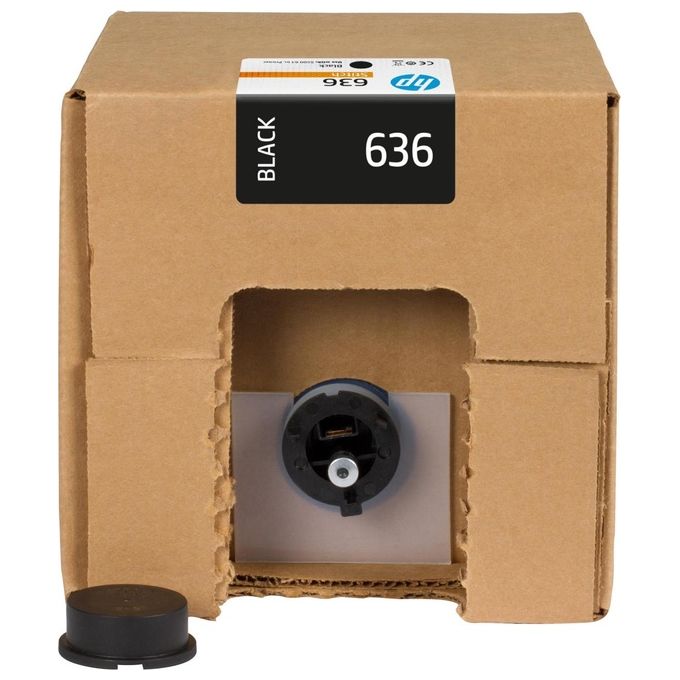 HP 636 Black Stitch Dye Sublimation Ink Cartridge Originale 3 Litri