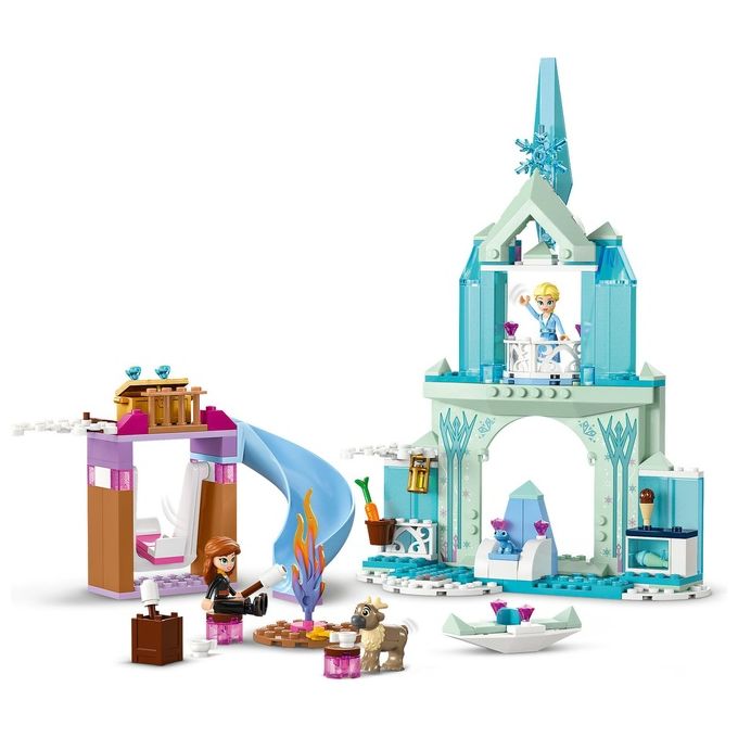 LEGO Disney Princess 43238 Castello di Ghiaccio di Elsa di Frozen, Palazzo Giocattolo delle Principesse, Giochi per Bambini 4+