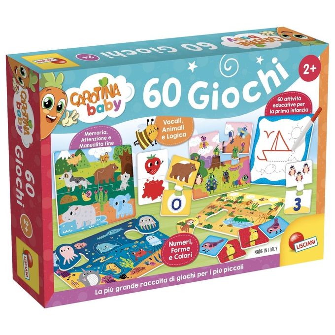 Lisciani Gioco Educativo Carotina Baby 60 Giochi