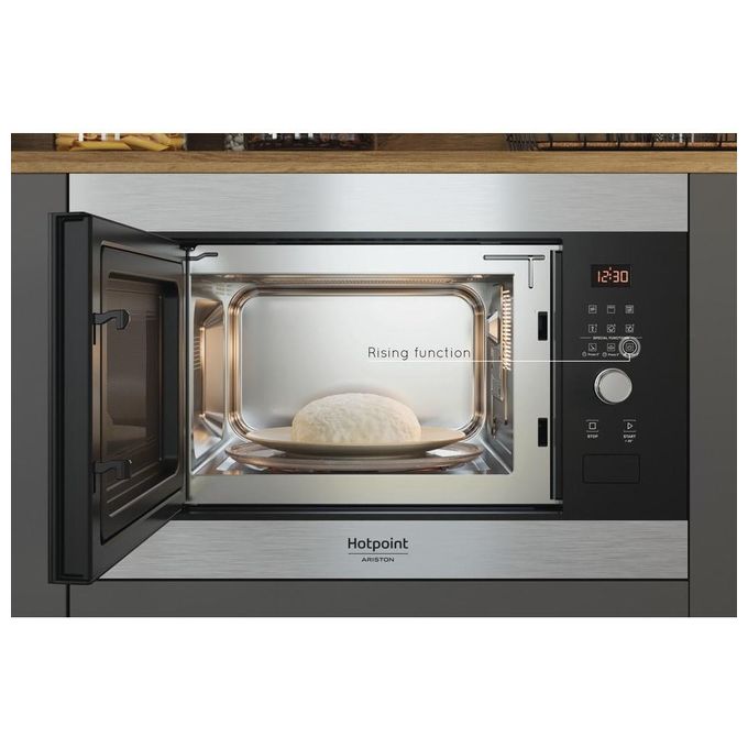 Hotpoint MF25G IX HA Forno a Microonde con Grill Elettronico Capacita' 25 Litri Potenza 900 W Inox