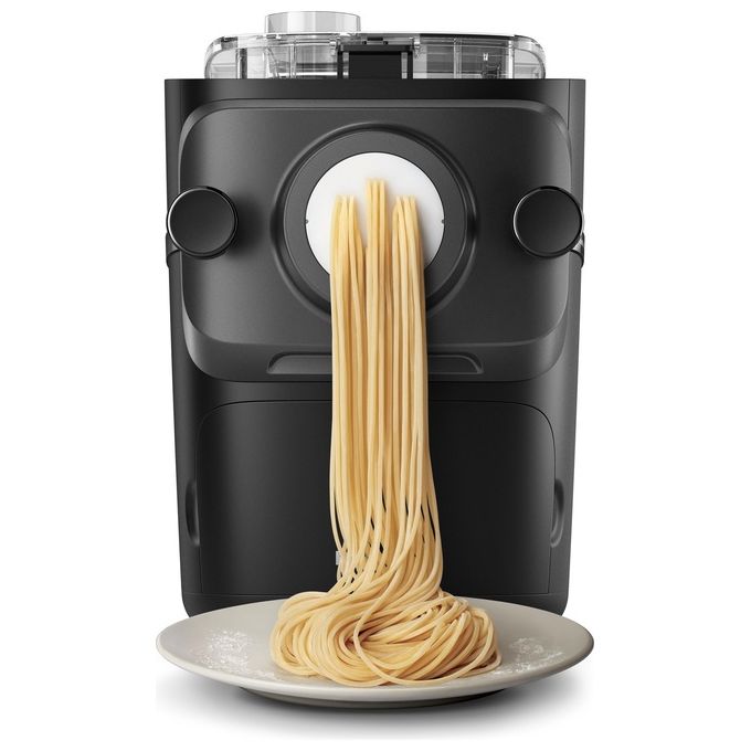 Philips Macchina per la pasta Serie 7000, Bilancia integrata, HR2665-96, Nero, 10 trafile