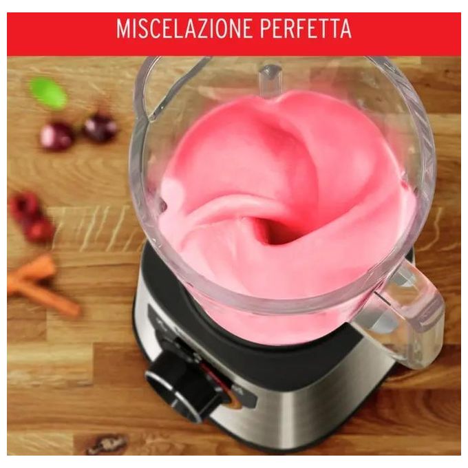 Moulinex LM871D – Frullatore a caraffa 1.5 L, 1200 W, 3 velocita' + funzione Pulse, Tecnologia Powelix, Caraffa in vetro resistente, Acciaio Inox