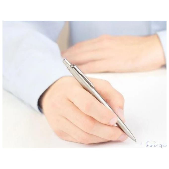 Parker Jotter Duo Set con Penna a Sfera e Matita Portamine in Acciaio Inossidabile con Finiture Cromate
