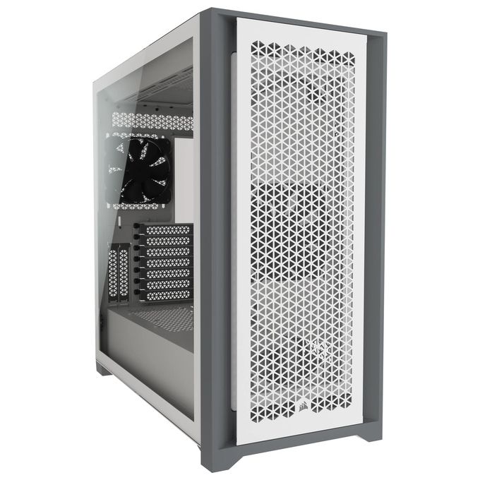 Corsair 5000D AirFlow Middle Tower Vetro Temperato No Power minITX-mATX-ATX Bianco