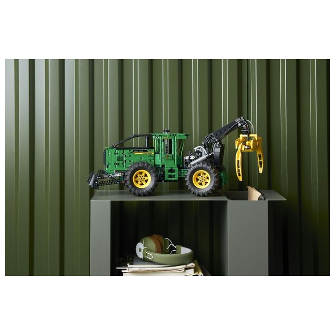LEGO Technic 42157 Trattore John Deere 948L-II, Modellino da Costruire di Veicolo Giocattolo con Funzioni Pneumatiche e 4WD