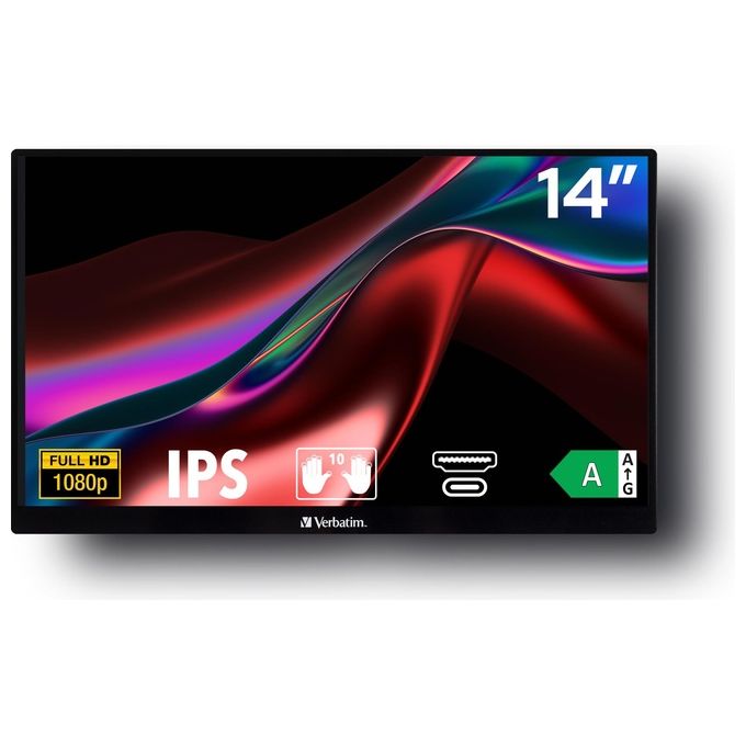 Verbatim Pmt-14 Monitor Portatile Touch 14'' Full Hd
