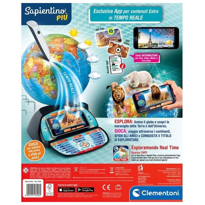 Clementoni Sapientino Piu' Esploramondo Real Time