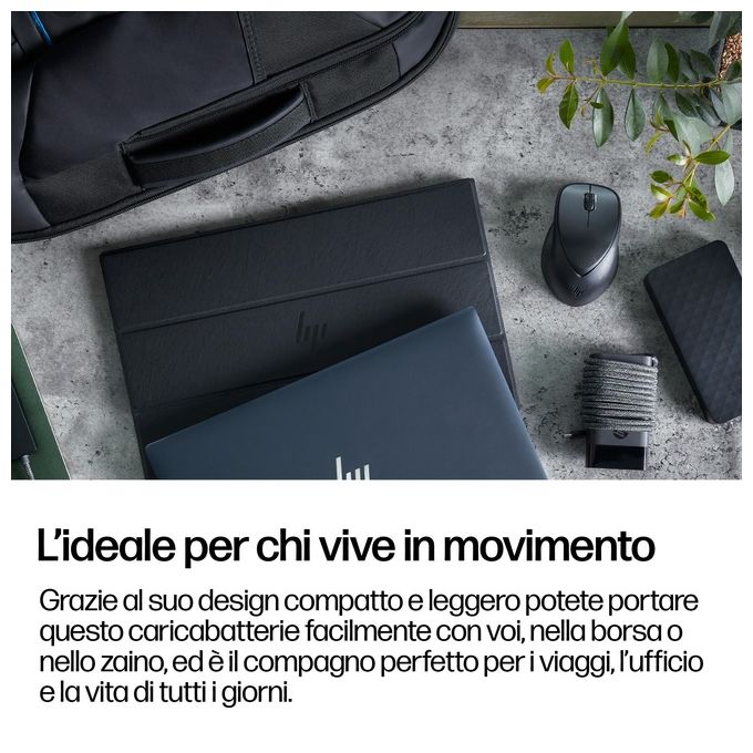 HP 671R3UT#ABZ Caricabatterie per Laptop USB-C 65 W colore Nero