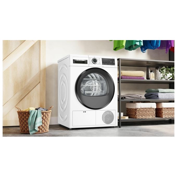 Bosch WQG23100IT Serie 6 - Asciugatrice a pompa di calore 8 kg, Classe A++, AutoDry, programma delicati, (84x60x61 cm), Bianco