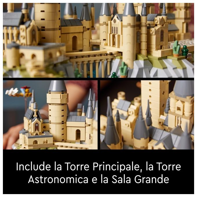 LEGO Harry Potter 76419 Castello e Parco di Hogwarts, Grande Set con Torre dell'Astronomia, Sala Grande e Camera dei Segreti