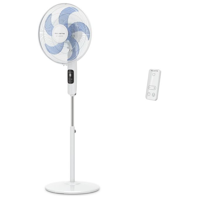 Rowenta ventilatore a piantana turbo silence VU5450F0 design Bianco silenzioso e potente per ogni ambiente della casa