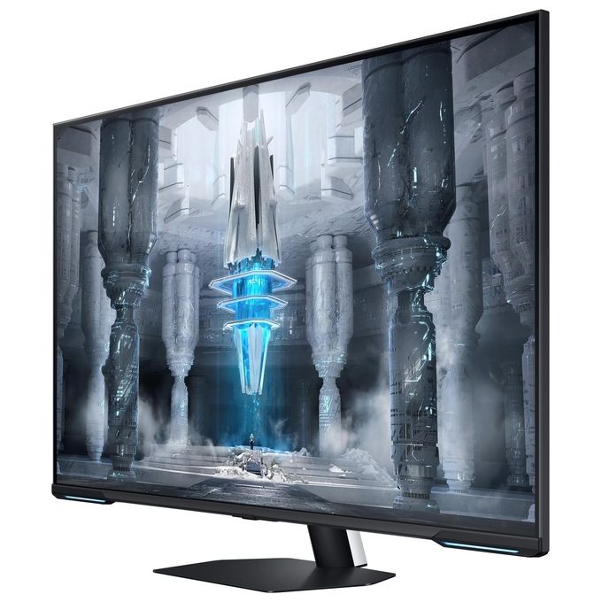 Samsung Monitor Gaming Odyssey Neo G7 (S43CG700), Flat, 43'', 3840x2160 (UHD), Piattaforma Smart TV, HDR10+, VA, 144Hz, 1ms, Freesync Premium PRO, HDMI, Display Port, USB, WiFi, Bluetooth, Casse