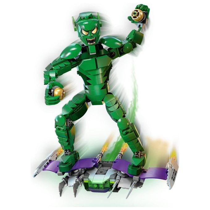 LEGO Marvel 76284 Personaggio Costruibile di Goblin, Gioco per Bambini 8+, Action Figure Snodabile del Nemico di Sider-Man