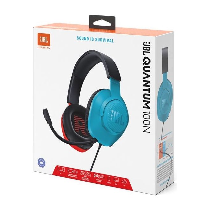 JBL Cuffia Gaming Q100n Compatibile con Nintendo