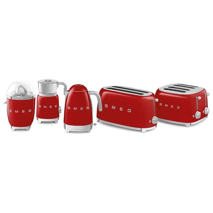 Smeg KLF04RDEU Estetica 50's Style Bollitore Elettrico a Temperatura Variabile Capacita' 1,7 Litri 7 Tazze Potenza 2400 W Rosso