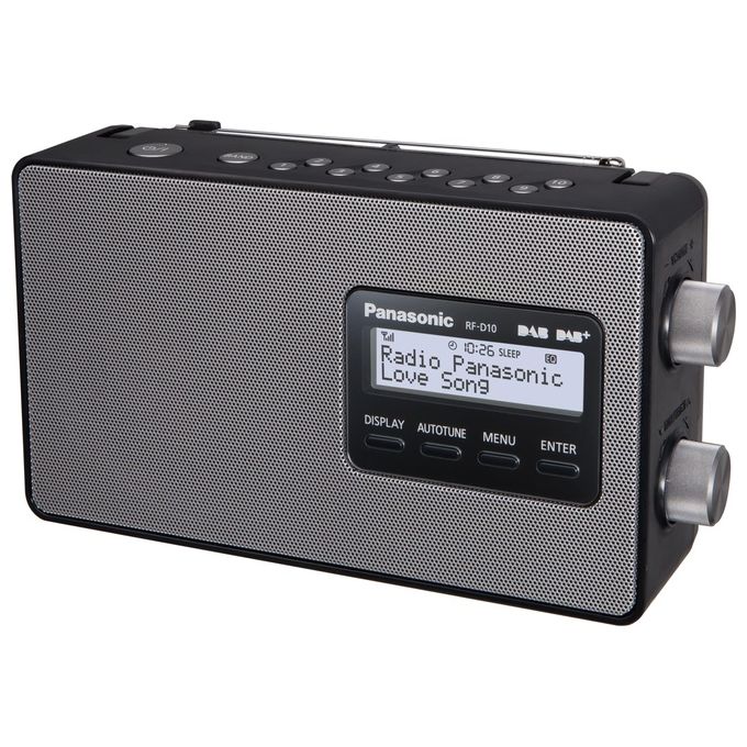 [ComeNuovo] Panasonic RF-D10EG Radio dab 2w Fm-rds 87.5-108mhz dab+ lcd nera