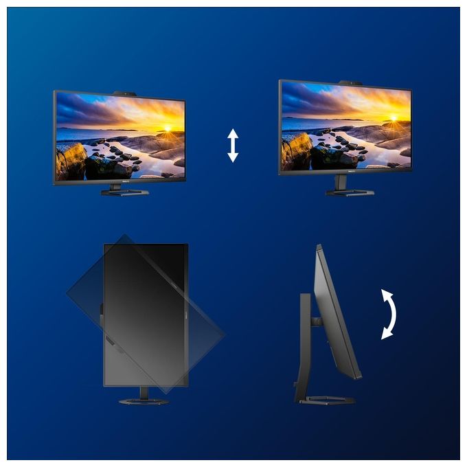 Philips Monitor 27'' LED IPS 27E1N5600HE - 00 2560x1440 QHD Tempo di Risposta 4 ms Nero