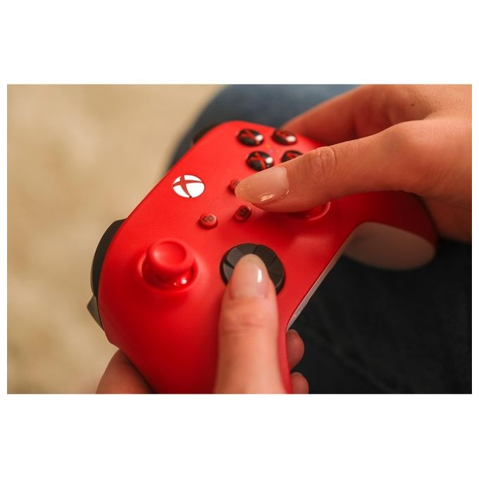 Microsoft Pulse Red Rosso Bluetooth-Usb Gamepad Analogico-Digitale per Xbox-Xbox One-Xbox Series S-Xbox Series X