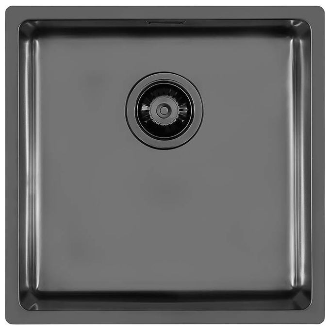 Foster 2156 056 KE Filotop Gun Metal Lavello Acciaio inox Spazzolato in PVD da incasso 1 Vasca 44X44cm