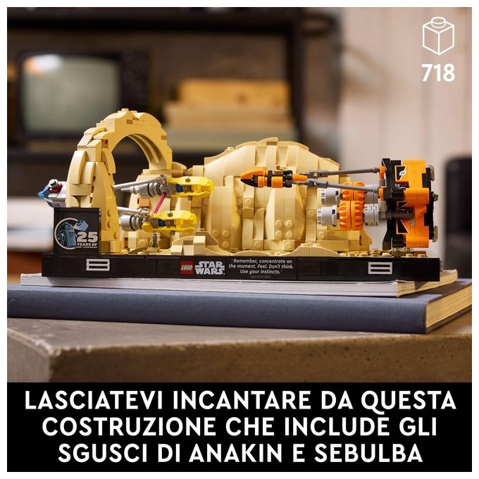 LEGO Star Wars Diorama Gara dei Sgusci su Mos Espa di Anakin Skywalker, Kit Modellismo per Adulti dal Film La Minaccia Fantasma, Gadget da Collezione