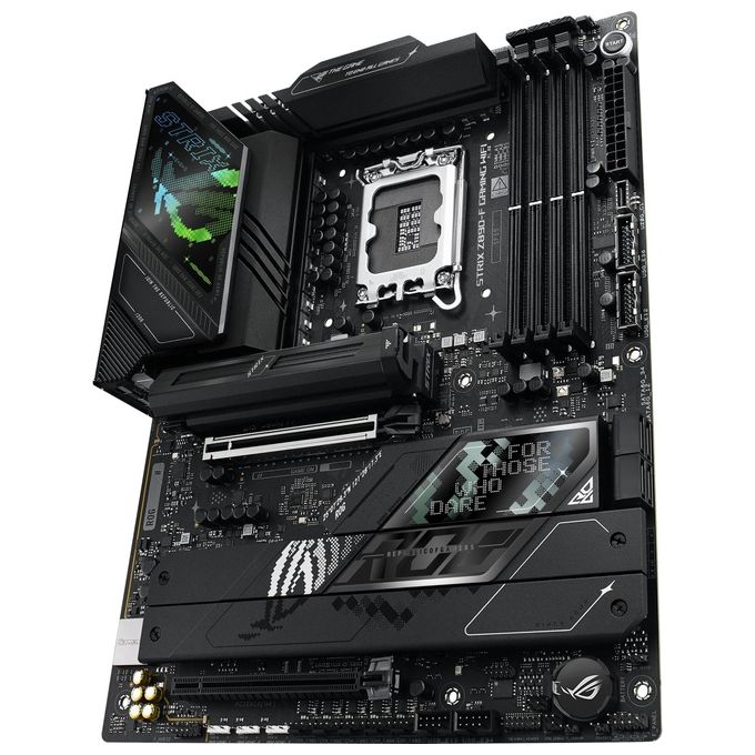 ASUS ROG Strix Z890-F Gaming WiFi Scheda Madre Intel ATX 16122 Fasi di Alimentazione Slot DDR5 PCIe 5.0 GPU di Nuova Generazione 5 Slot M.2 WiFi 7 AI Overclocking AI Networking II