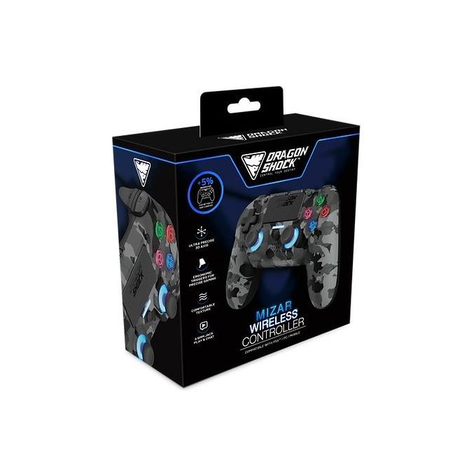 Dragon Mizar Wireless Grey Camo per PlayStation 4