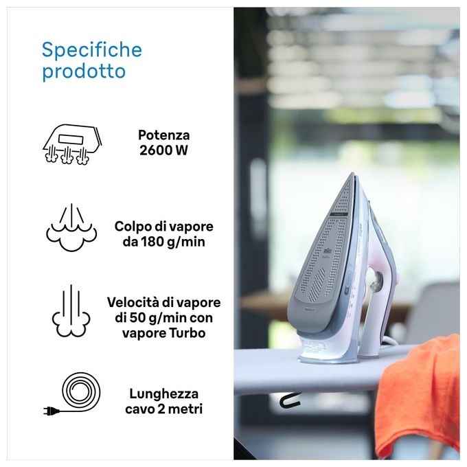 Braun SI 5078 GY Ferro da Stiro a Vapore