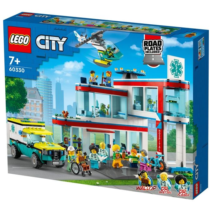 LEGO City Ospedale Set con ambulanza Giocattolo ed Elicottero di Soccorso