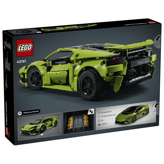 LEGO Technic 42161 Lamborghini Huracán Tecnica, Modellino di Auto da Costruire, Macchina Giocattolo per Bambini