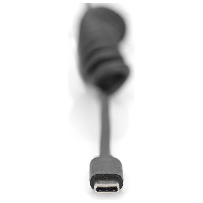 Digitus Cavo a Spirale Usb 2.0 - da Usb-C a Usb-C 1mt