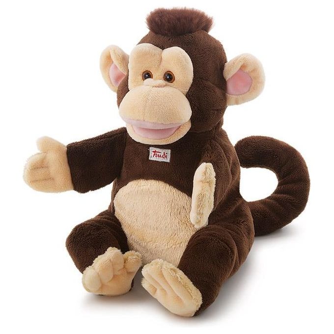 Trudi Peluche Puppets Marionetta Scimmia Marrone e Beige