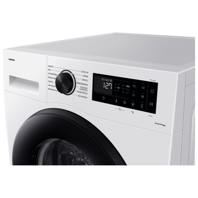 Samsung WW90CGC04DAEET Crystal Clean Lavatrice Carica Frontale 9 Kg 1400 rpm Classe A EcoBubble Digital Inverter Wi-Fi (85x60x55 cm) colore Bianco