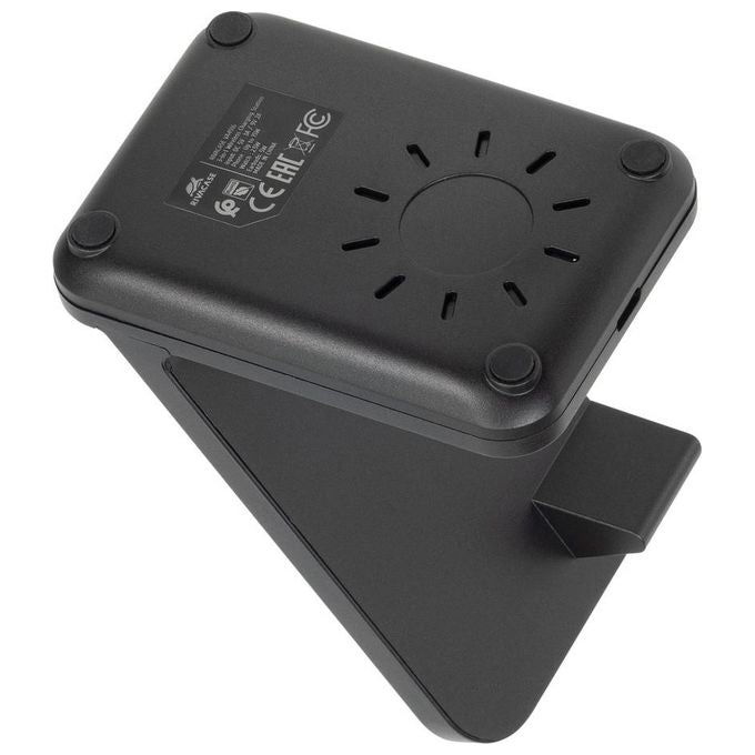 Rivacase VA4916 WH3 Caricatore Wireless 3 in 1 Ricarica 3 Dispositivi Contemporaneamente Certificato Qi 15W Nero