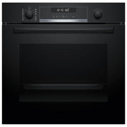 Bosch Serie 6 HBG578BB3 Forno elettrico da incasso 71 Litri Classe A+ Pirolitico Display digitale LCD bianco 30 programmi automatici 10 funzioni tra cui Air fry (con teglia inclusa) 60 cm Nero