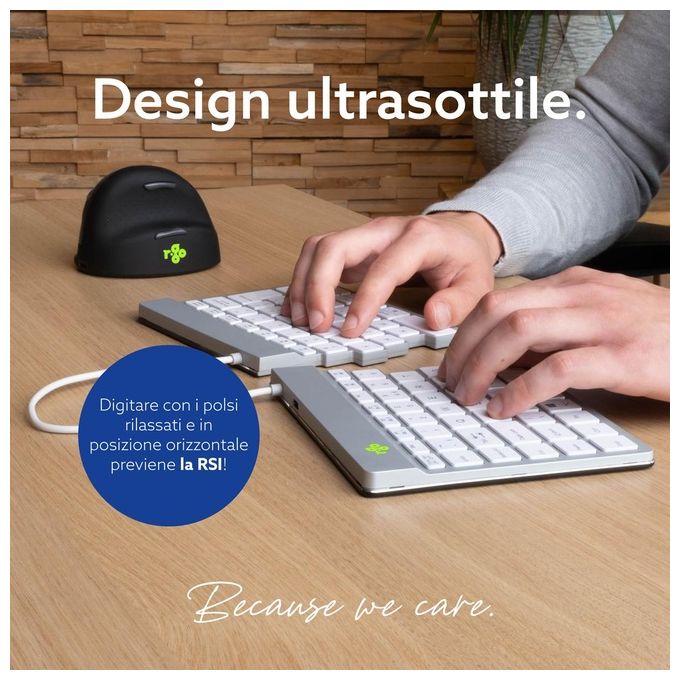 R-Go Tools Tastiera Ergonomica Split It R-Go Tools Tastiera Ergonomica Split It Bianco