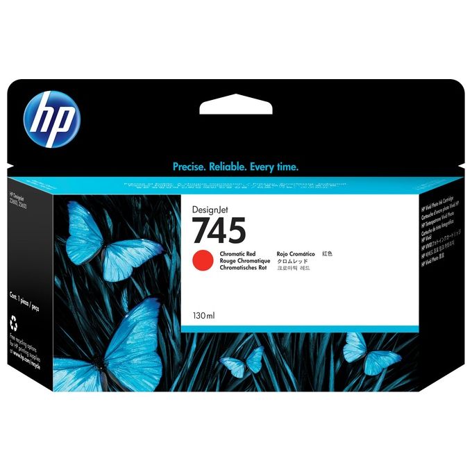HP 745 130 ml rosso cromatico originale DesignJet cartuccia dinchiostro per DesignJet Z2600 PostScript, Z5600 PostScript