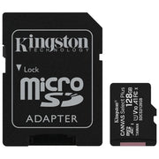 Kingston Canvas Select Plus SDCS2-128GB Scheda microSD Classe 10 con Adattatore SD Incluso, 128 GB