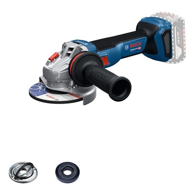 Bosch 0 601 9N4 100 GWS 18V-11 Smerigliatrice Angolare 12,5 cm 9000 Giri-min 18 V Batteria Li-Ion colore Nero Blu