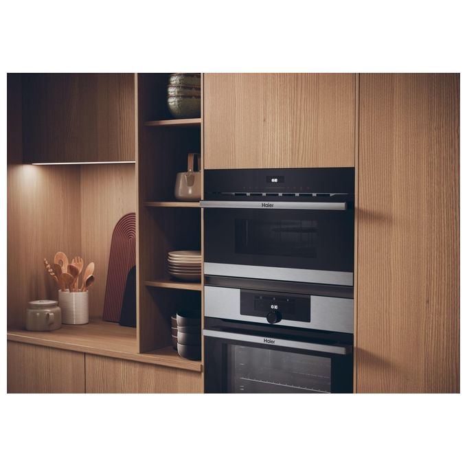 Haier HWO38MG2IHXBD Full Touch Series 2 Forno a Microonde da Incasso Combinato con Grill Capacita' 34 Litri Potenza 900 Watt colore Nero
