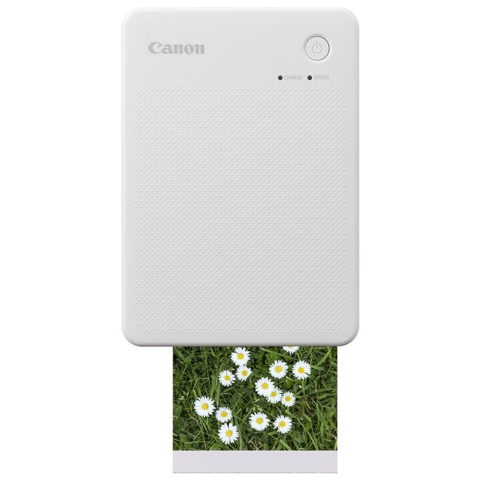 Canon Stampante portatile SELPHY QX20: per la stampa Wi-Fi direttamente dal tuo dispositivo smart. Stampa a sublimazione 2 formati di stampe con adesivo rimovibile e ricarica USB-C - Bianco