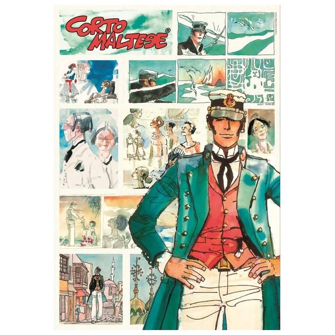 Clementoni Puzzle Corto Maltese con Poster Incluso 1000 Pezzi