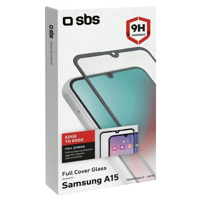 Sbs Pellicola Protettiva Full Cover Glass per Samsung Galaxy A15