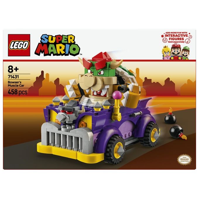 LEGO Super Mario 71431 Pack di Espansione Il Bolide di Bowser, Giochi Bambini 8+ Anni con Personaggio e Macchina Giocattolo
